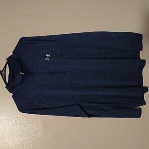 Under‎ Armour Lightweight Pullover Jacket 3/4 Zip Navy Blue Mens Size XL